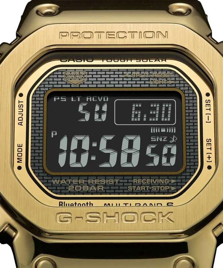 CASIO GMW-B5000GD-9DR G-Shock Gold Ip Dial Gold Ip Solid Band 