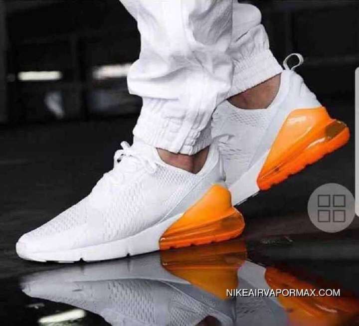 White and orange shoes cheap