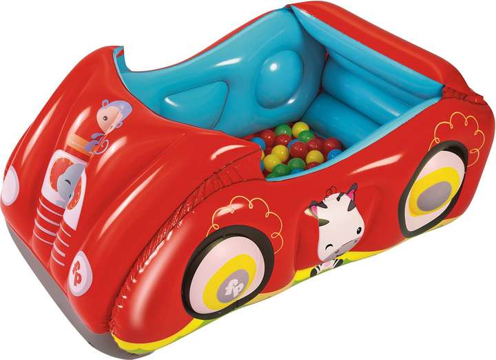 NHR Bestway Fisher Price Red Race Car Ball Pit 2 Years for Kids 47 x 31 x 20 1.19m x 79cm x 51cm Bestway Fisher Price Red Race Car Ball Pit 2 Years for