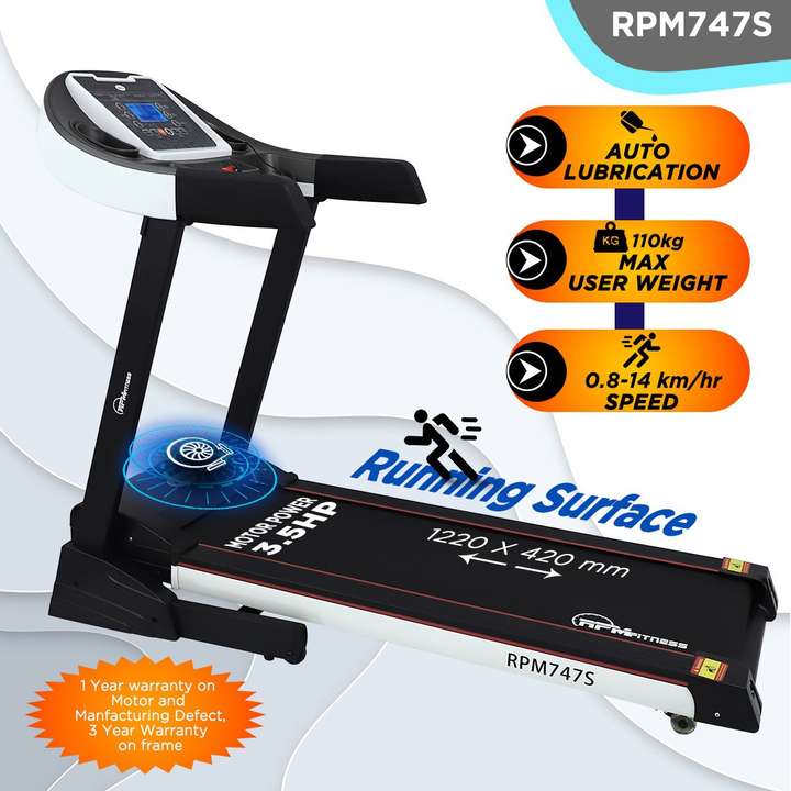 Buy RPM Fitness by Cultsport RPM747S 3.5 HP Peak Power with Free Installation and Auto Lubrication Treadmill Online at Best Prices in India Sports Fitness Flipkart