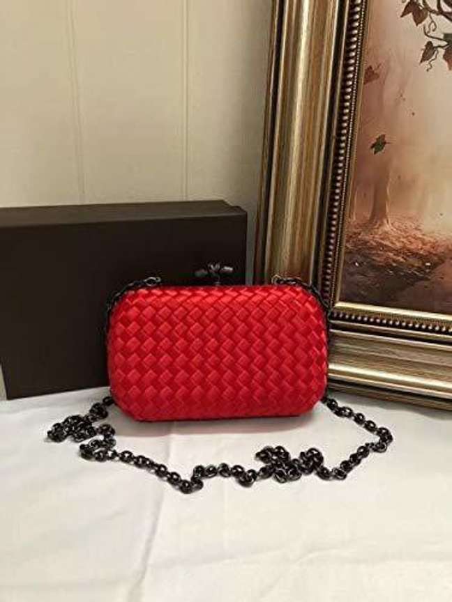 Red designer clutch shop
