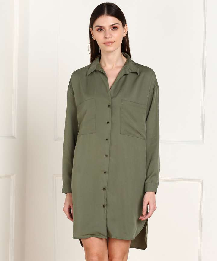 FOREVER 21 Women Shirt Green Dress Buy FOREVER 21 Women Shirt Green Dress Online at Best Prices in India Flipkart