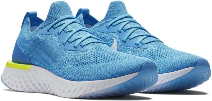 Nike epic react flyknit blue running shoes flipkart on sale