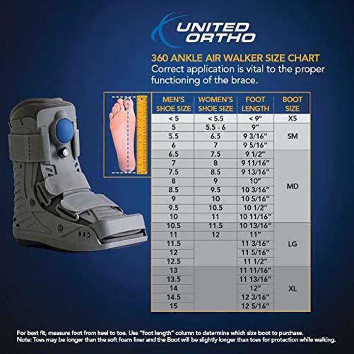 United Ortho 360 Air Walker ankle Fracture Boot Ankle Support Buy United Ortho 360 Air Walker ankle Fracture Boot Ankle Support Online at Best Prices in India Sports Fitness Flipkart
