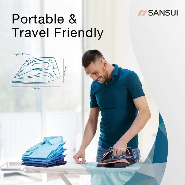Sansui cordless pro 1250 w steam iron top