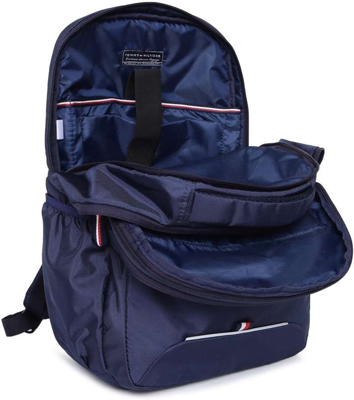 TOMMY HILFIGER Unisex Brand Logo Backpack 30 L Laptop Backpack Navy Blue Price in India Flipkart