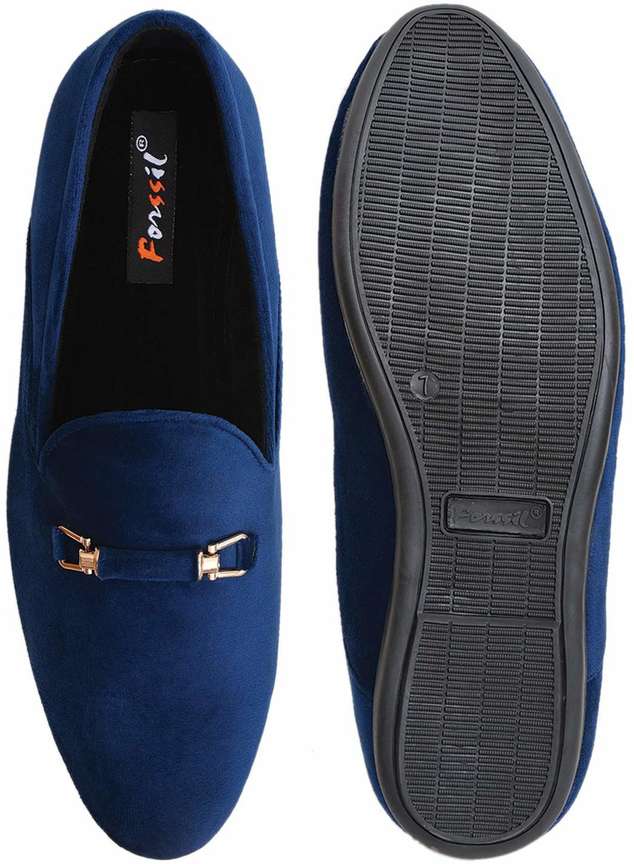 FORSSIL FORSSIL Present Buckled Velvet Formal Casual Slip on Loafers Shoes for Men and Boys FSL 0521 Loafers For Men Buy FORSSIL FORSSIL Present Buckled Velvet Formal Casual Slip on Loafers Shoes for ...