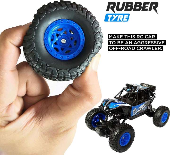 NHR Powerful Rechargeable Battery 2.4 Ghz Rock Crawler Monster Truck 4x4 High Speed Remote Control Cars for Kids 6 Age Powerful Rechargeable Battery 2.4 Ghz Rock Crawler Monster Truck 4x4 High