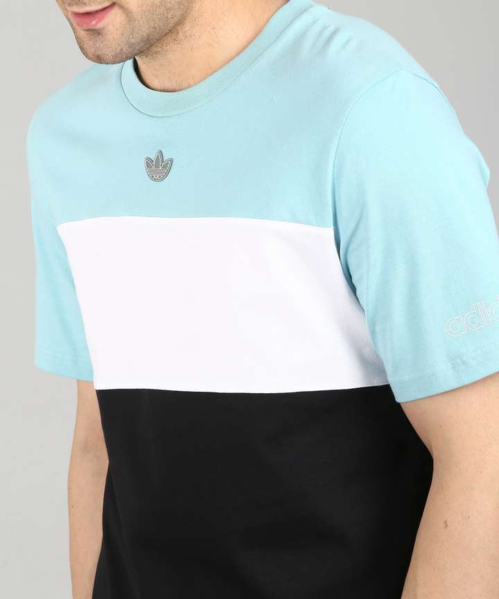 ADIDAS ORIGINALS Colorblock Men Round Neck Blue T Shirt Buy ADIDAS ORIGINALS Colorblock Men Round Neck Blue T Shirt Online at Best Prices in India Flipkart