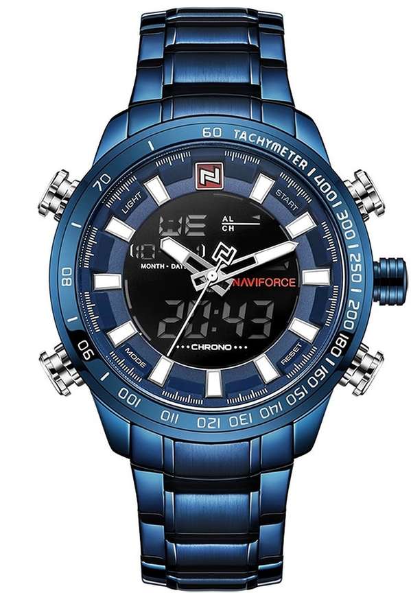NAVIFORCE NF9093 Blue NF9093 Analog Digital Watch For Men Buy NAVIFORCE NF9093 Blue NF9093 Analog Digital Watch For Men NF9093 Blue Online at Best Prices in India Flipkart