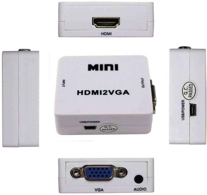 Tobo TV out Cable Mini HDMI to VGA Converter with Audio HDMI2VGA 1080P Adapter Connector TD 660VC Tobo Flipkart