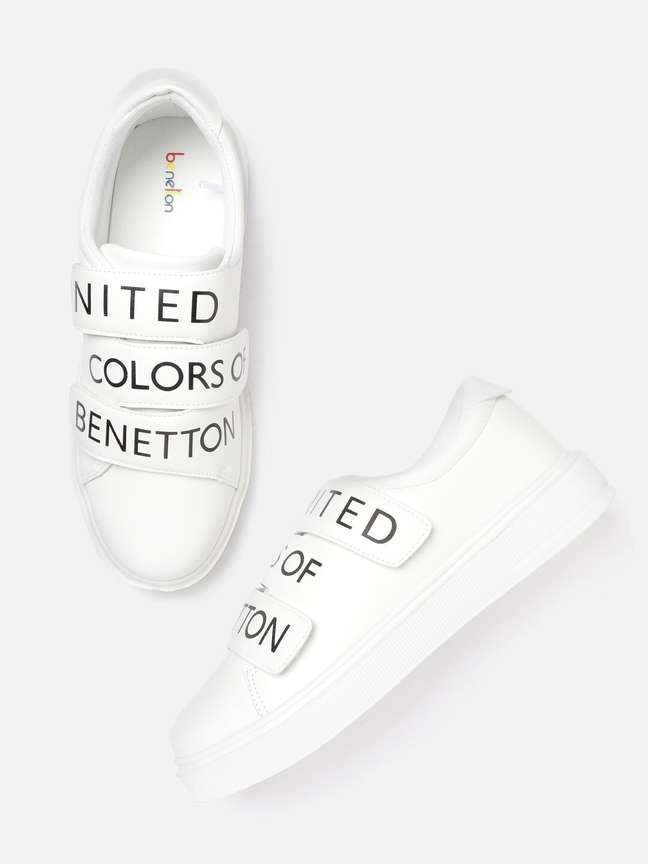 United colors of benetton men white sneakers outlet