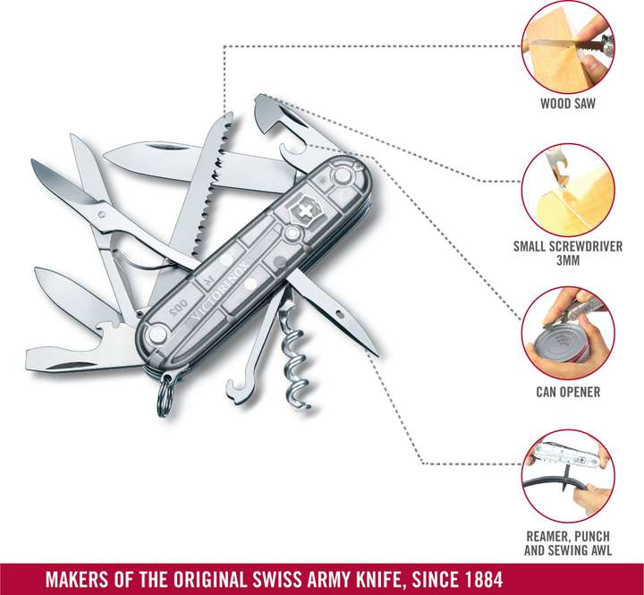 Victorinox huntsman silver hotsell