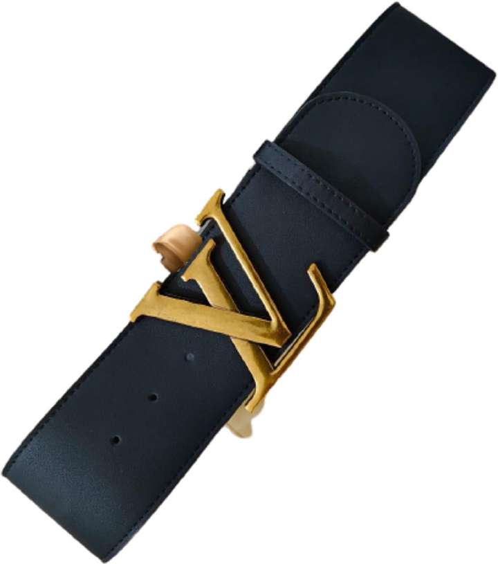 Womens black lv belt on sale