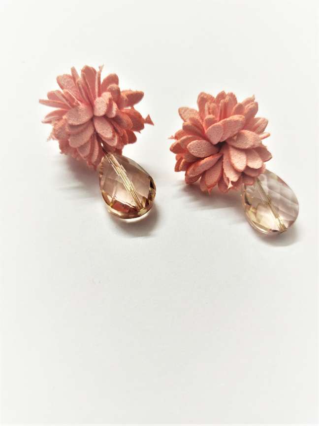 Cloth flower earrings hotsell