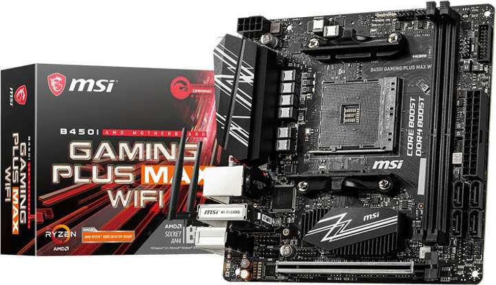 MSI B450I GAMING PLUS MAX WIFI Mini ITX AM4 Gaming Motherboard MSI Flipkart