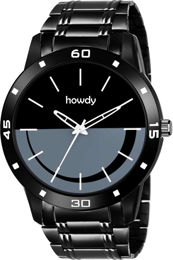 howdy Black analog Analog Watch For Men Buy howdy Black analog Analog Watch For Men c513A Online at Best Prices in India Flipkart