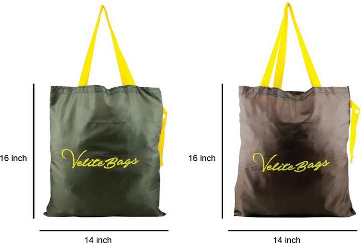 VALUE STORE ENTERPRISE COMBO OF 2 Reusable and Foldable Shopping Bag Tote Hand Bag Travel Bag Grocery Bag Heavy Duty Eco Friendly Compact