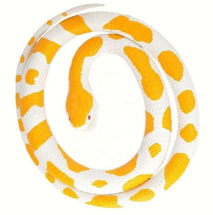 ALBINO PYTHON RUBBER SNAKE-M