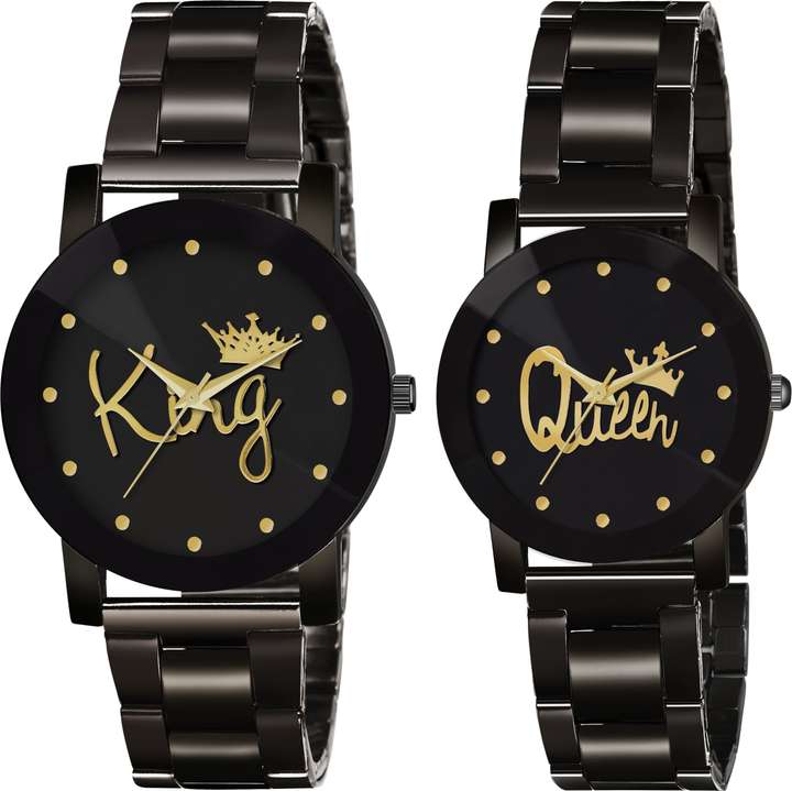 Blue Pearl King Queen Analog Watch For Couple Buy Blue Pearl King Queen Analog Watch For Couple King Queen Couple Watch Valentines Special Online at Best Prices in India Flipkart
