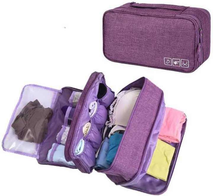 Bloriza Undergarments and Innerwear Storage Case Organiser Travel Pouch Bag