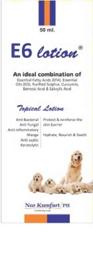 E6 lotion for dogs shop