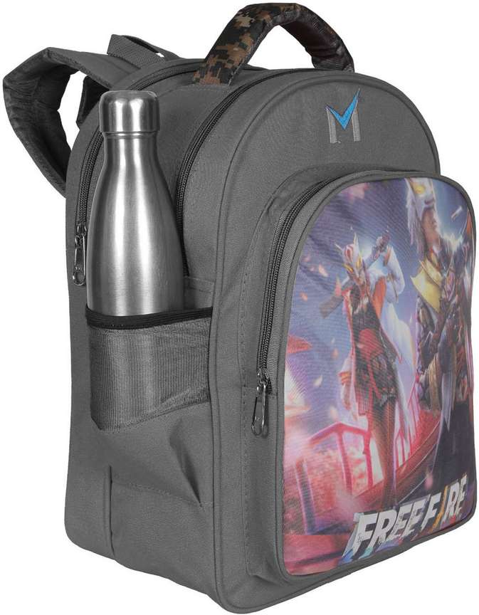 M SMS BAG HOUSE FreeFire Waterproof School BAG 1 TO 4 classes for kids Grey 36 L Laptop Backpack Grey Price in India Flipkart