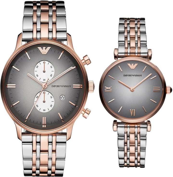 Emporio armani watch set outlet