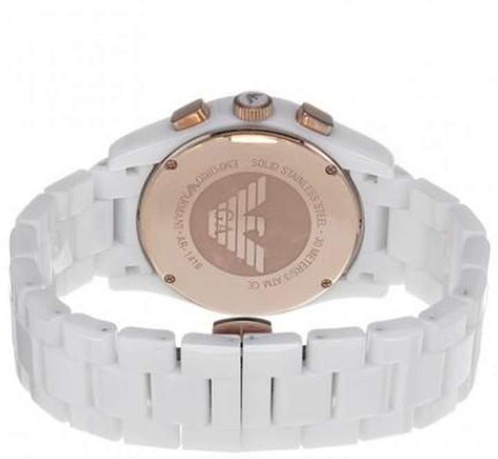 Armani white ceramic watch mens sale
