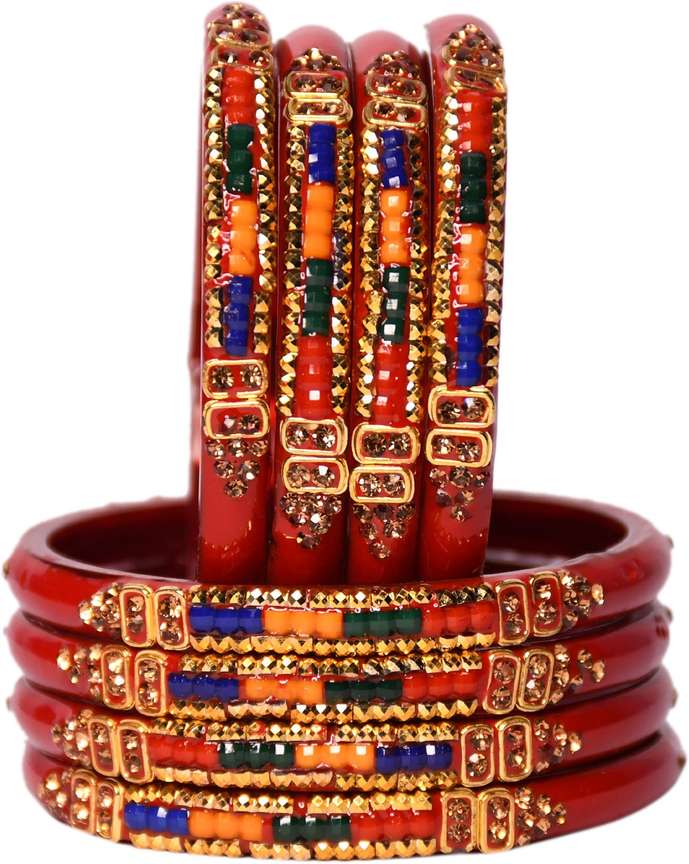 Sandeep Bangle Store Glass Zircon Bangle Set Price in India Buy Sandeep Bangle Store Glass Zircon Bangle Set Online at Best Prices in India Flipkart