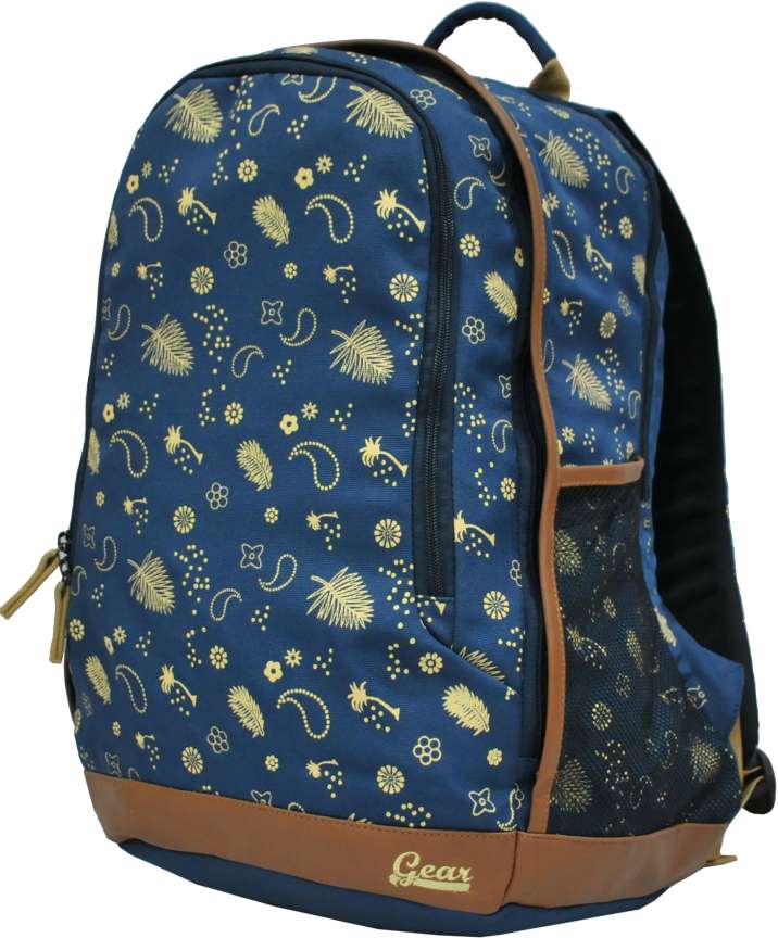 Gear 26 ltrs navy blue and beige casual backpack online