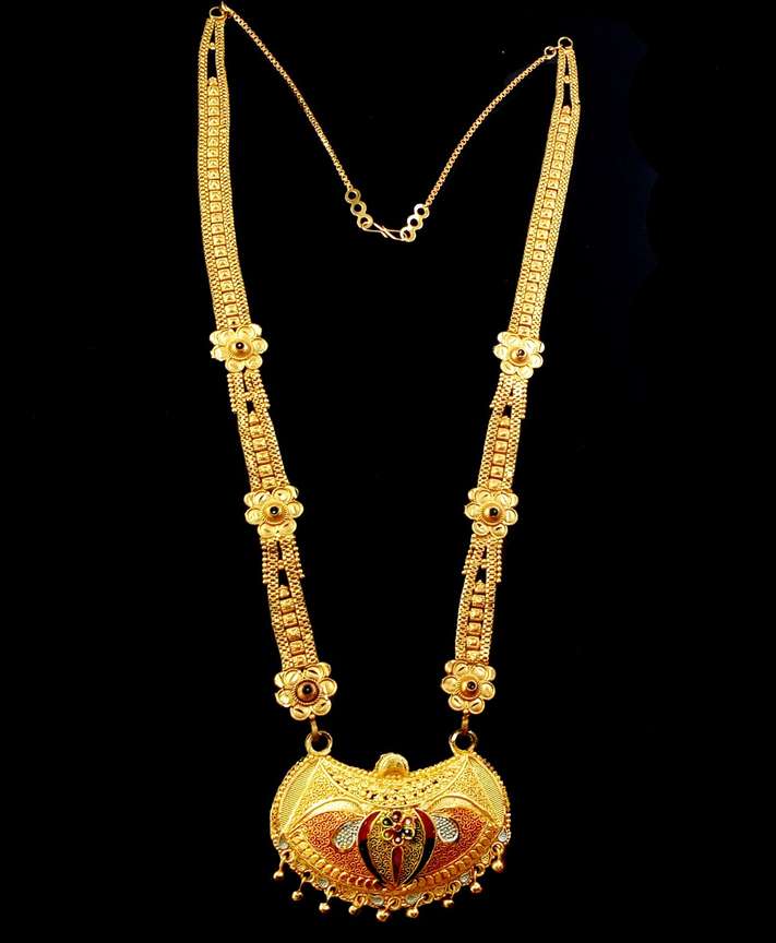 manohar Rold Gold Gold Plated 1 gram gold Haar set size 27 NG200 Gold plated Plated Brass Necklace Price in India Buy manohar Rold Gold Gold Plated 1 gram gold Haar set size 27