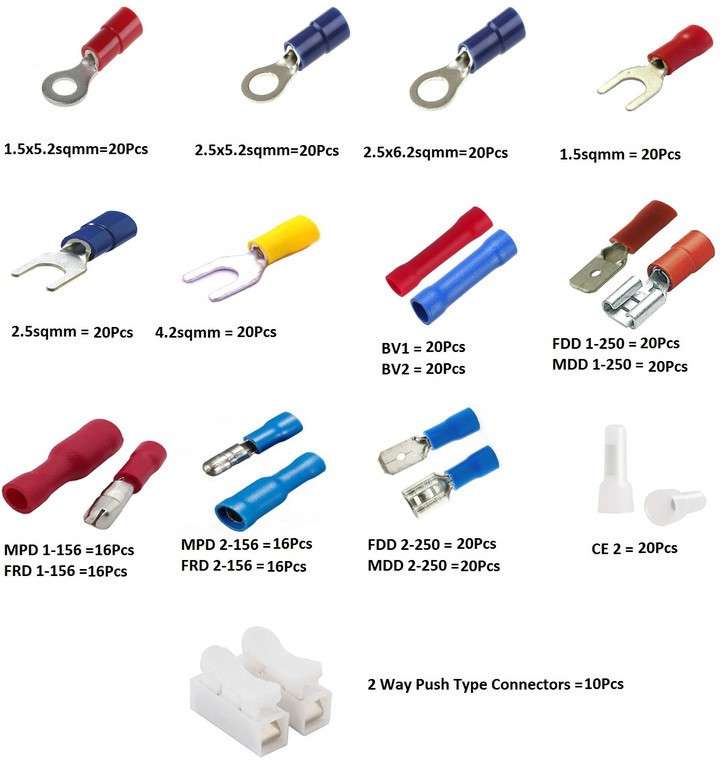 RPI SHOP 324 pcs Wire Crimp Connectors Terminal Kit Insulated Electrical Wire Connectors Set For Automobile Home Wiring DIY Projects Wire Connector Kit Wire Connector Price in India Buy RPI SHOP