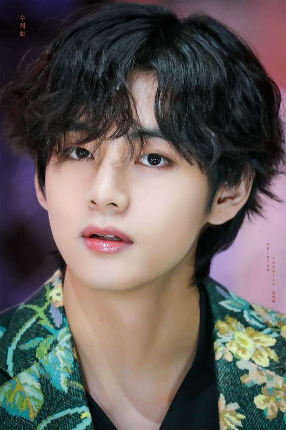 BTS Posters BTS V Poster for BTS lovers HD Poster for Wall decor Photographic Paper 12 inch X 18 inch 300GSM Thick Paper Gloss Laminated 3D Poster Personalities posters