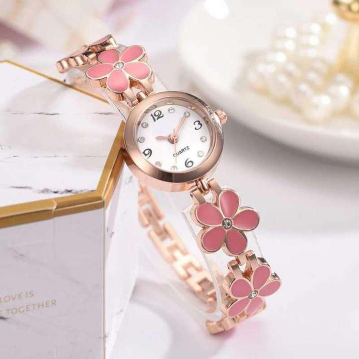 Finotic For girls and womens Flower Watch Analog Watch For Girls Buy Finotic For girls and womens Flower Watch Analog Watch For Girls Fancy Bracelet Rose Gold Ladies Watches