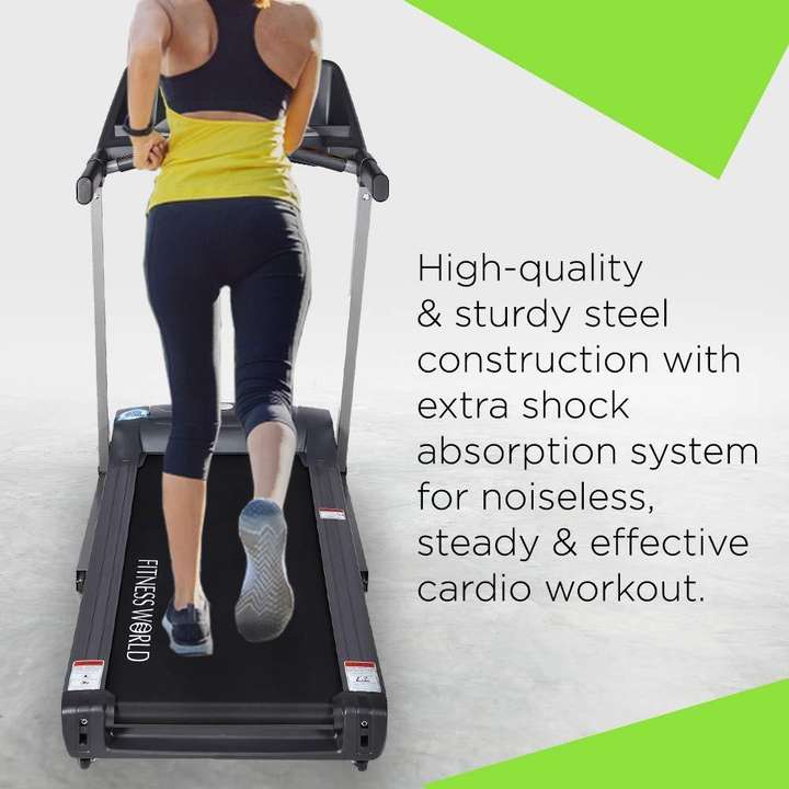 FITNESS WORLD Z4 Series 2.5HP 5 HP Peak Motorized 12 Level Auto Incline Folding Treadmill with LED Display for Home and Gym Treadmill Buy FITNESS WORLD Z4 Series 2.5HP 5 HP Peak Motorized
