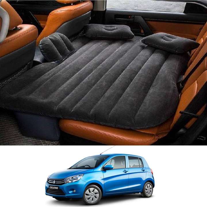 AYW Inflatablebed Black Ciaz 2018 New Black Car Bed Mattress for Rest Travel Car Back Seat Air Inflation Bed Universal Air Couch with Two Air Pillows Car Air Pump and 1 Repair Kit For Ciaz 2018