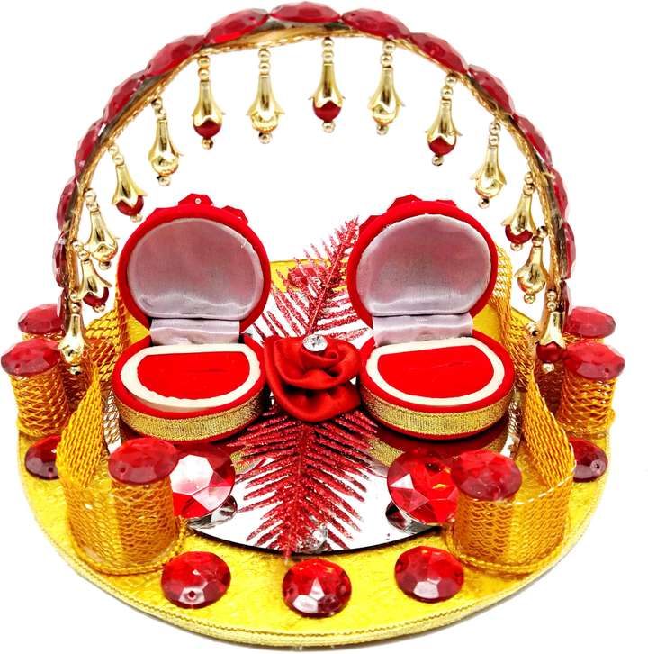 DesiCrafts Engagement Shadi Nikah Sagai Ceremony Decorative thali Ring holder Shagun Plate Wood Decorative Platter Price in India Buy DesiCrafts Engagement Shadi Nikah Sagai Ceremony Decorative thali ...