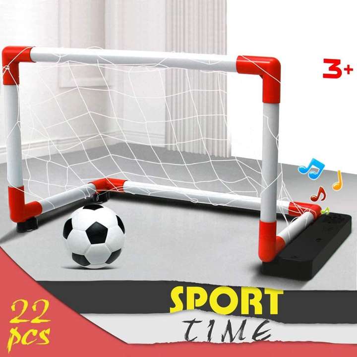 Kiddiland Toys 2 in 1 Moving Soccer Gates with Ball and Net for Indoor and Outdoor Playing Game Set for Kids 3 to 7 Years Old Football Price in India Buy