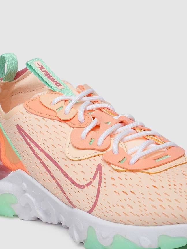 NIKE Women Peach Coloured React Vision Sneakers Sneakers For Women Buy NIKE Women Peach Coloured React Vision Sneakers Sneakers For Women Online at Best Price Shop Online for Footwears in India