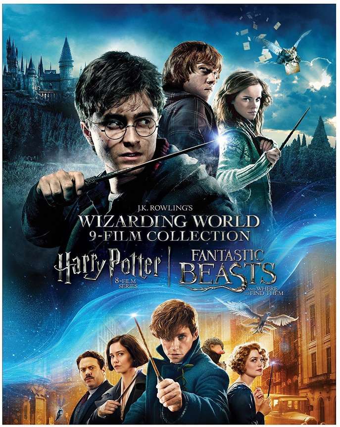 Wizarding World 9 Film Collection Harry Potter The Complete 8 Movies Collection All Parts 1 to 8 Fantastic Beast and Where to Find Them 9 Disc Box Set Price in India