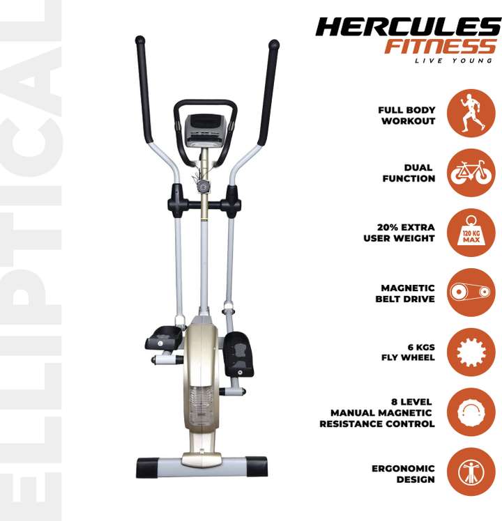 Hercules Fitness Hercules Elliptical Cross Trainer for Home use 120 Kg Cross Trainer Buy Hercules Fitness Hercules Elliptical Cross Trainer for Home use 120 Kg Cross Trainer Online at Best Prices in I...
