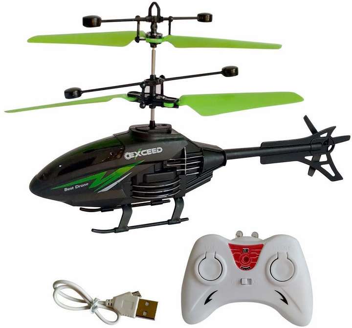KCCOLLECTION Flying Helicopter Toy with Remote Control 1 JX01 RC Helicopter 1 Remote Controller 1 USB Charger 4 Spare Propeller 1 User Manual Flying Helicopter Toy with Remote Control 1 JX01