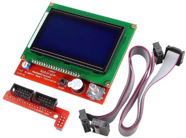 IDUINO LCD 12864 Graphic Smart Display Controller Module with Connector  Adapter & Cable for RepRap RAMPS 1.4 3D Printer kit Arduino Mega 2560 R3  Shield Display Lights Electronic Hobby Kit Price in