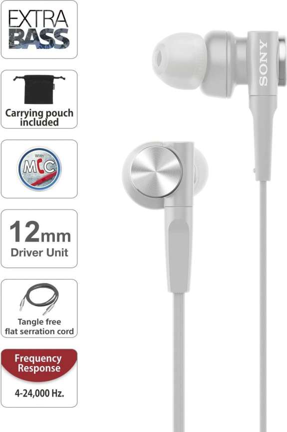 SONY MDR XB55AP Gaming Earphones Clear Sound Extra Bass With Mic Wired Price in India Buy SONY MDR XB55AP Gaming Earphones Clear Sound Extra Bass With Mic Wired Online SONY Flipkart