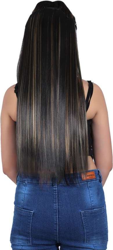 SkyHair Golden Highlights Straight Hair Extension Price in India Buy SkyHair Golden Highlights Straight Hair Extension online at Flipkart