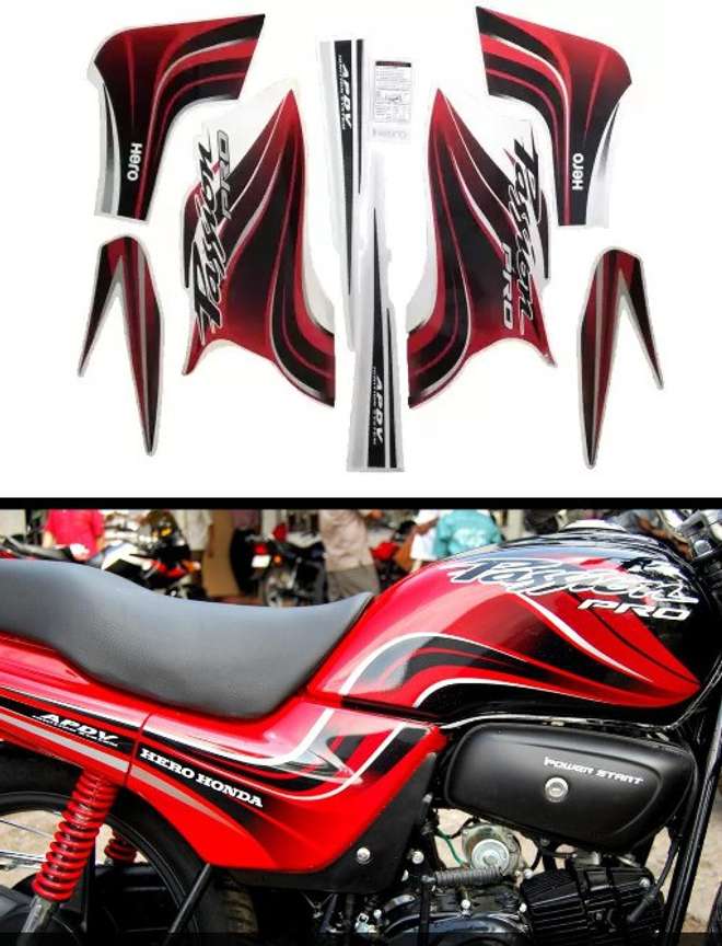 Passion pro bike sticker kit deals