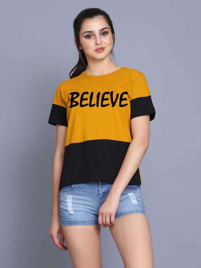Yellow t shirt fashion new arrivals