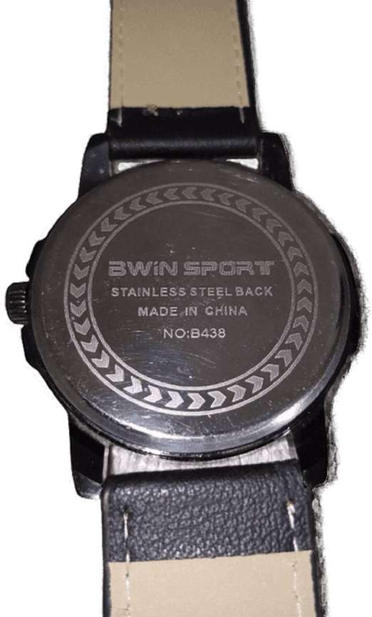 Bwin sport watch stainless steel back hotsell