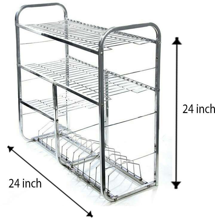 Folding bartan stand 2025
